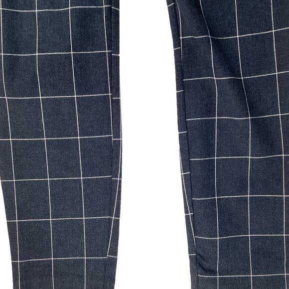 Gap Curvy Signature Skinny Ankle Navy Plaid Trouser Pants Women's Size 8 NWOT - Picture 6 of 9
